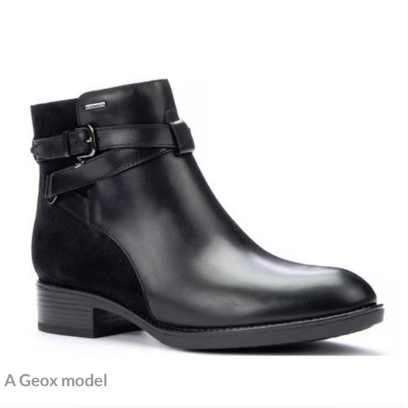Geox Shoes - Geox Women's Felicityabx10 Black Business Casual Comfy Waterproof Boots EU 38